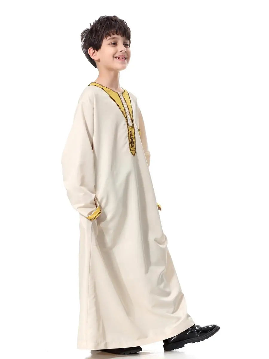 Boys Long Sleeve Kaftan/Abaya/Jubbah/Robe