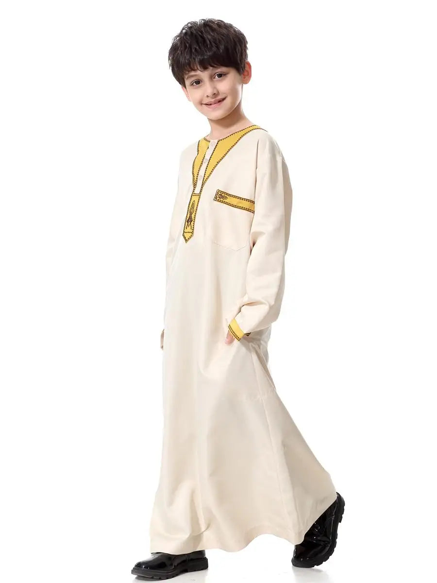 Boys Long Sleeve Kaftan/Abaya/Jubbah/Robe