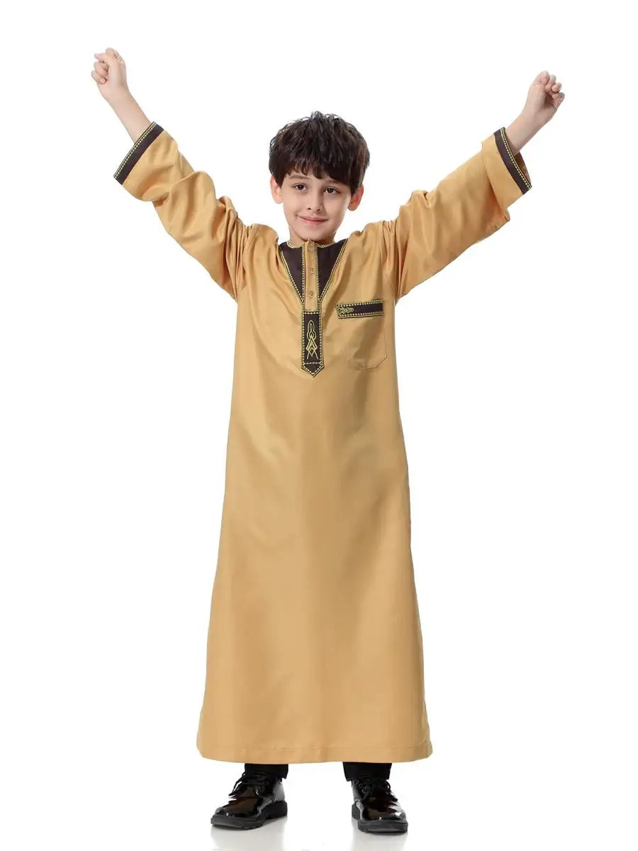 Boys Long Sleeve Kaftan/Abaya/Jubbah/Robe