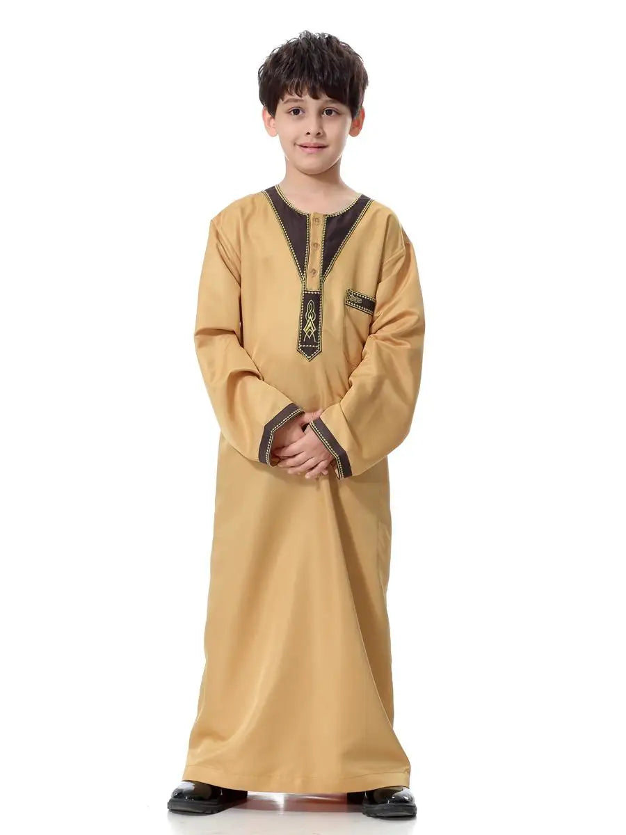 Boys Long Sleeve Kaftan/Abaya/Jubbah/Robe