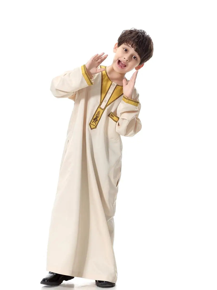 Boys Long Sleeve Kaftan/Abaya/Jubbah/Robe