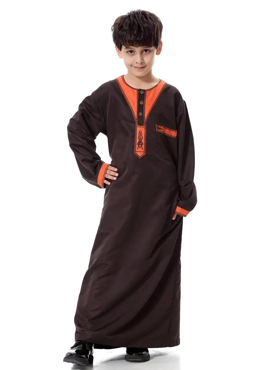 Boys Long Sleeve Kaftan/Abaya/Jubbah/Robe