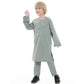 Boys Long Sleeve Kaftan/Abaya/Jubbah/Robe (White/Grey Green/Coffe/Beige)