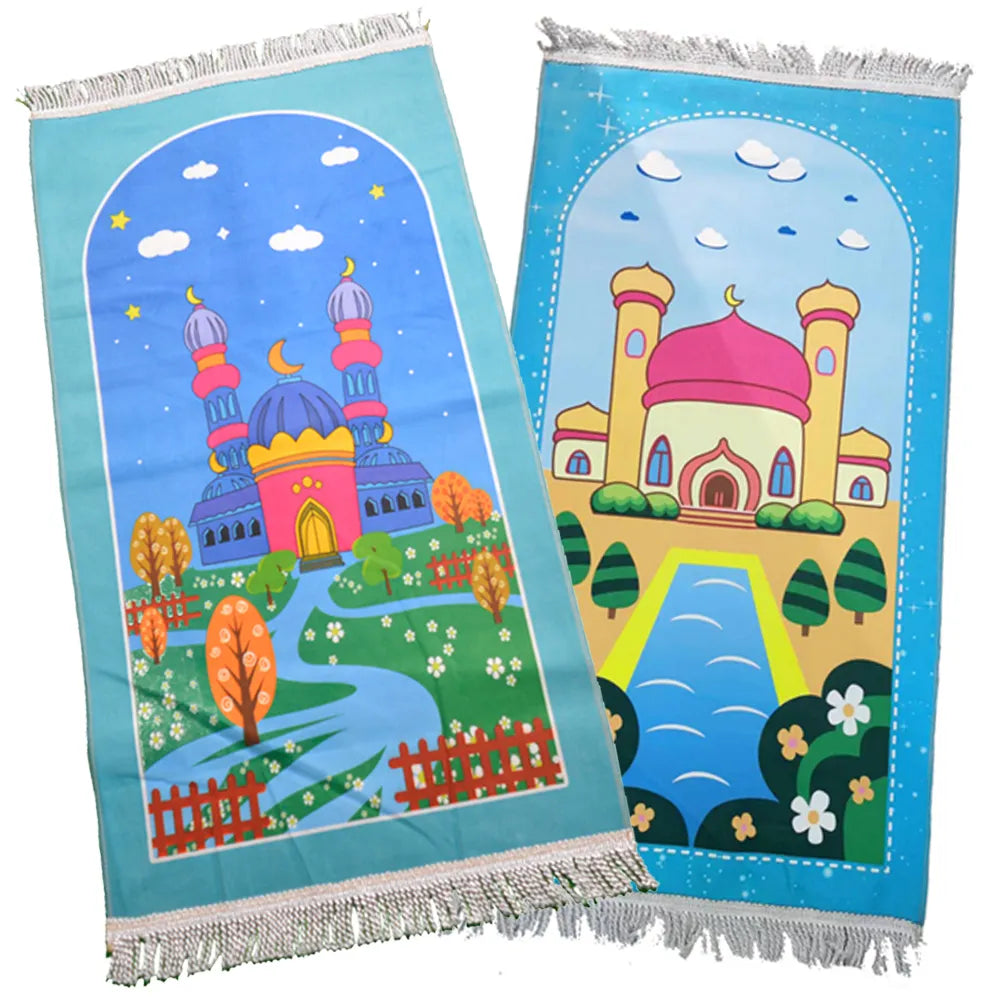 Kids Children Islamic Prayer Mat - 39 Styles