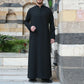 Mens Black/Khaki Abaya/Jubba/Thobe