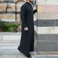 Mens Black/Khaki Abaya/Jubba/Thobe