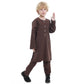 Boys Long Sleeve Kaftan/Abaya/Jubbah/Robe (White/Grey Green/Coffe/Beige)