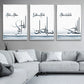 Subhanallah/Alhamdulillah/Allahu Akbar Blue Watercolor Wall Art