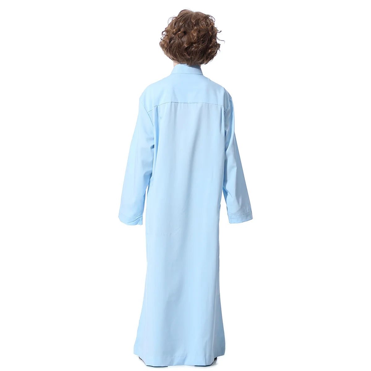 Boys Solid (Beige/White/Dark Red/Sky Blue) Long Sleeve Kaftan/Abaya/Jubbah/Robe