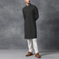 Mens CasuaI Long Sleeve Abaya (Black/Grey/White)