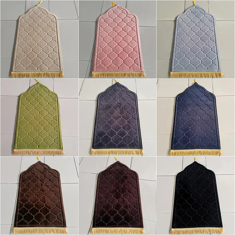 Flannel Prayer Mat Non-Slip (11 Colours)