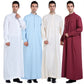 Muslim Men Jubba Thobe Islamic Clothing Ramadan Mens Abaya Dress Long Robe Saudi Wear Musulman Caftan Jubah Dubai Arab Dressing